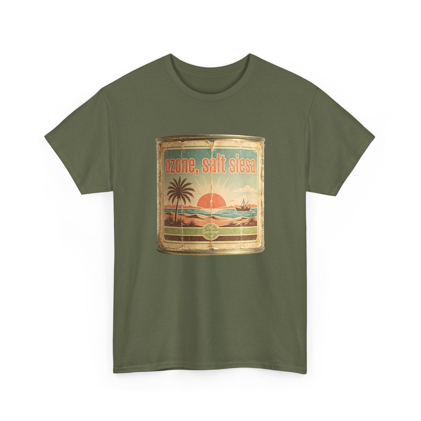 Sunset Salt Sea T-Shirt — Vintage Beach Palm Graphic Tee