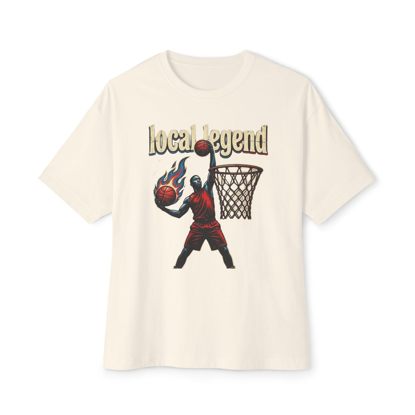 Local Legend Basketball Tee — Flaming Dunk Graphic Shirt