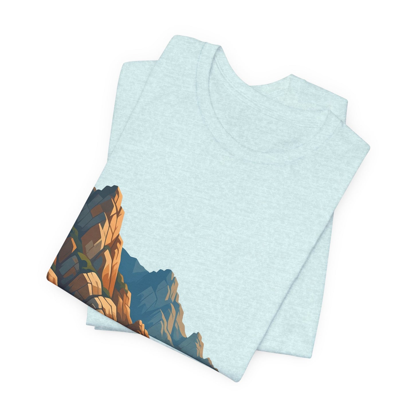 Coastal Cabin Tee — Scenic Mountain Beach House Graphic Shirt
