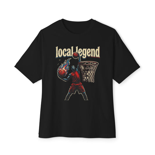 Local Legend Basketball Tee — Flaming Dunk Graphic Shirt